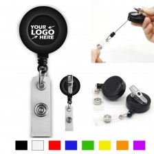 Round Shape Badge Reel with Alligator Clip